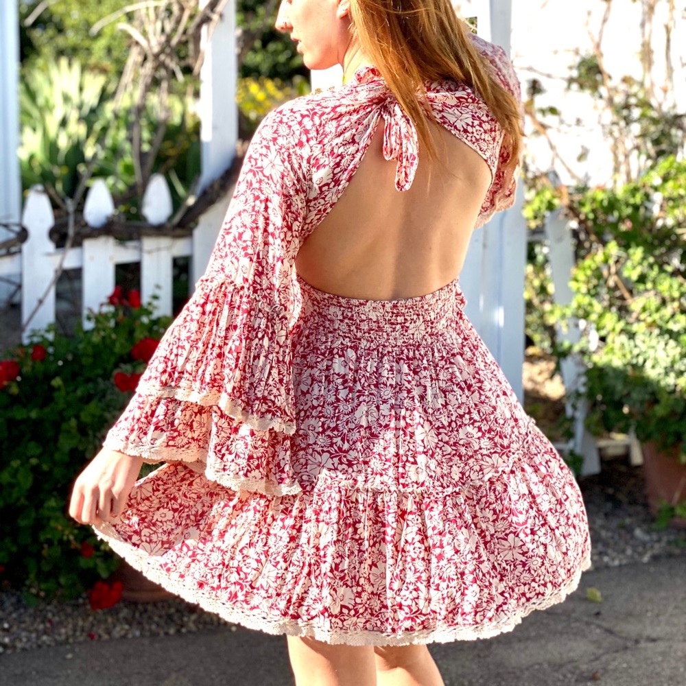 Free People Open Back Dress